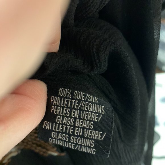 NakulSen 100% Silk Gown with Sequins & Glass Beads - Picture 10 of 15